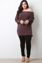Load image into Gallery viewer, One Shoulder Dolman Sleeve Sweater Top test